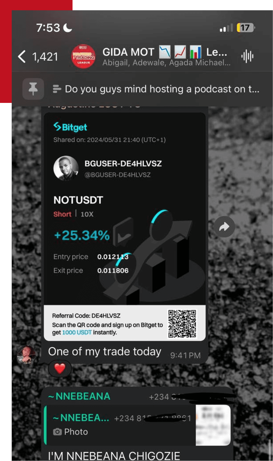 Our student traders testimonies