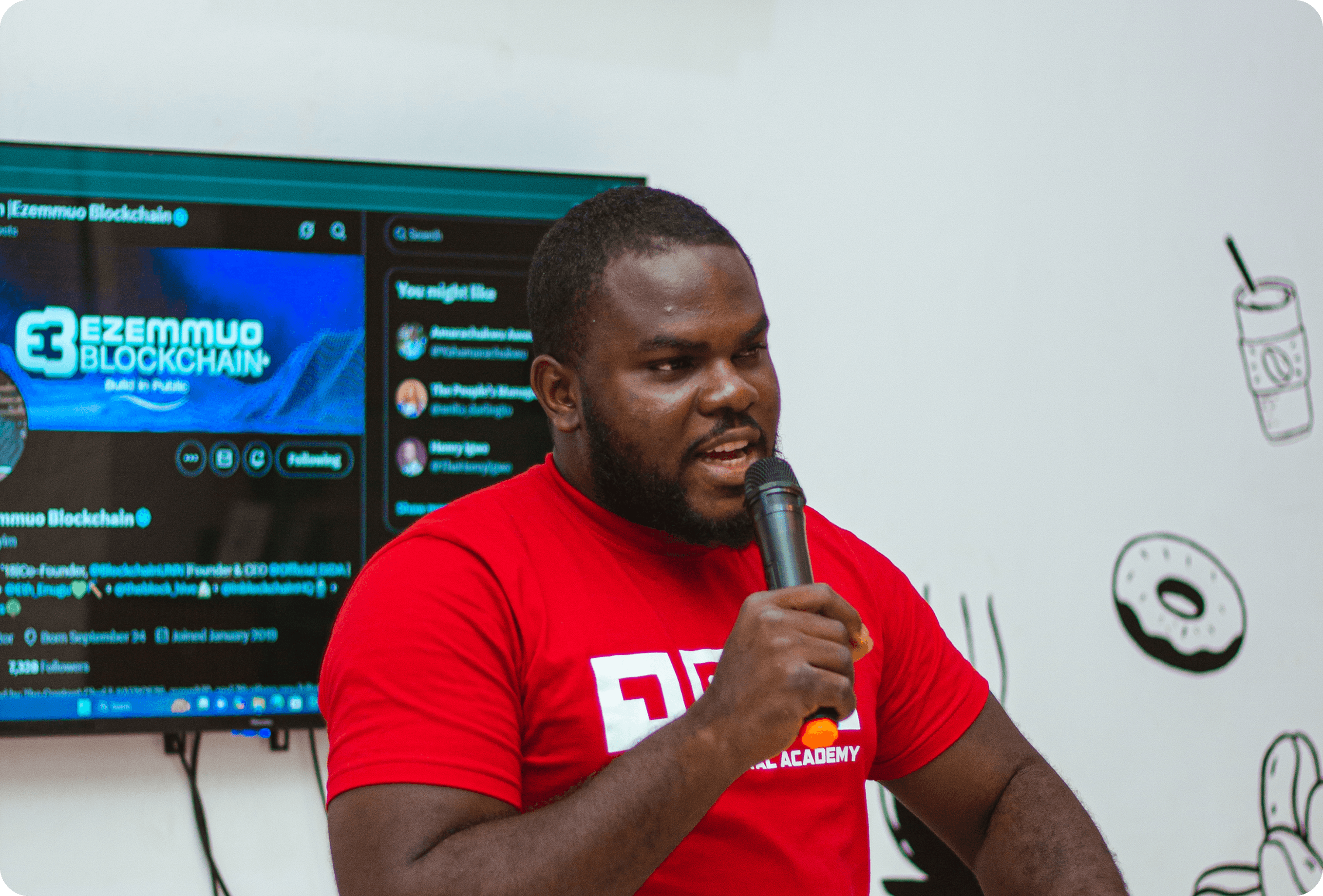 GIDA founder speaking at an event