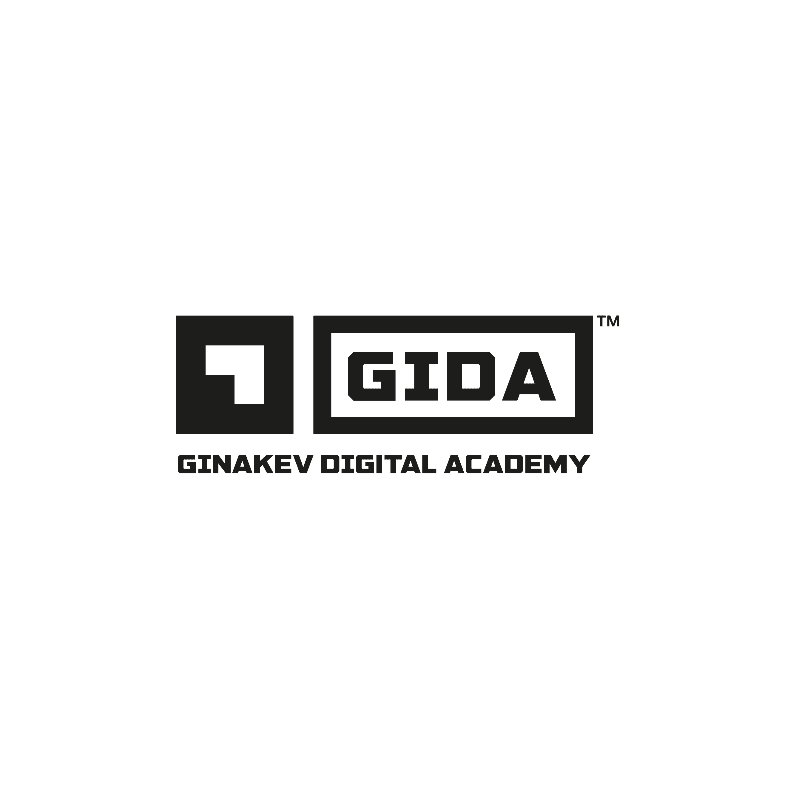 GIDA black and black logo