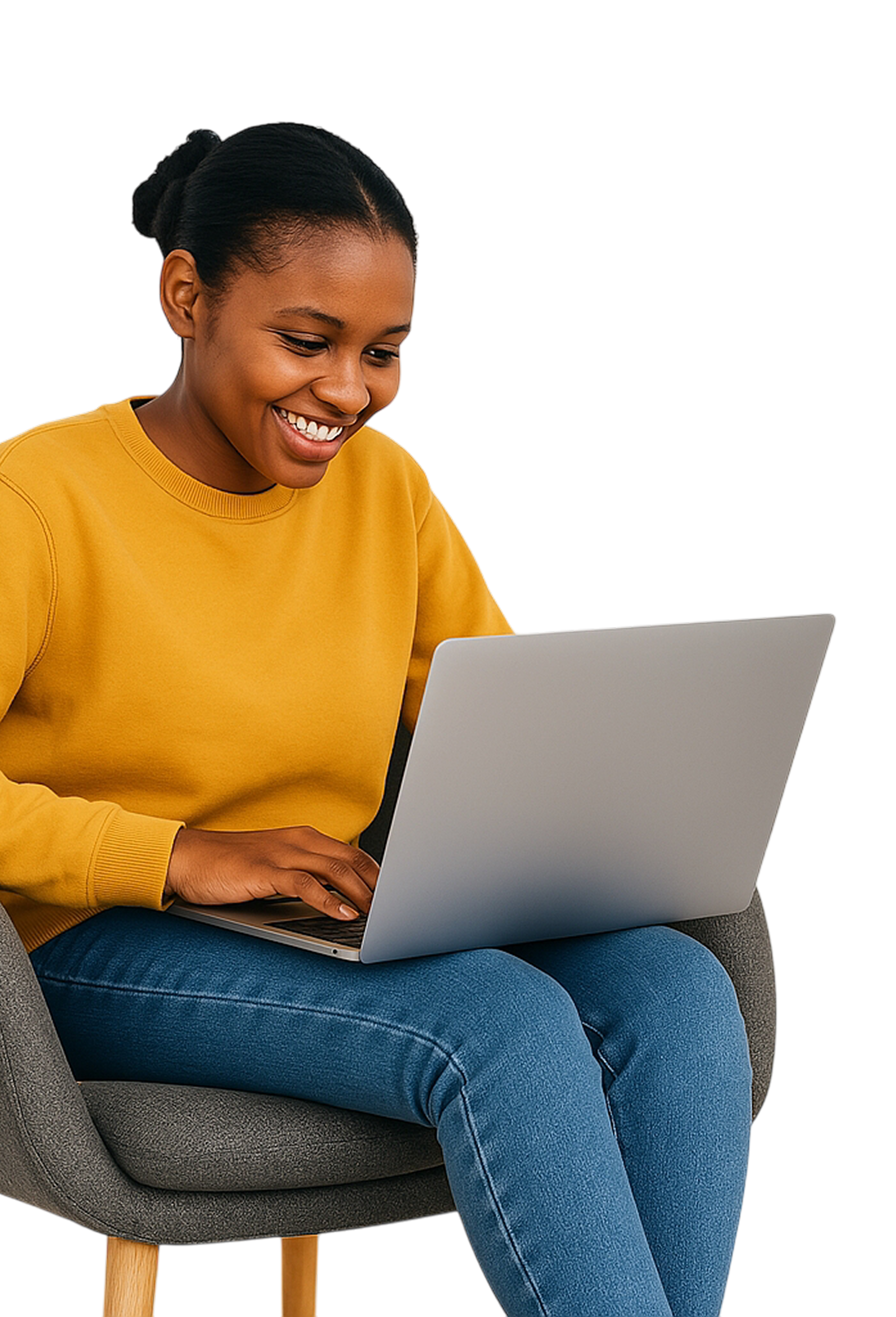 Woman with laptop